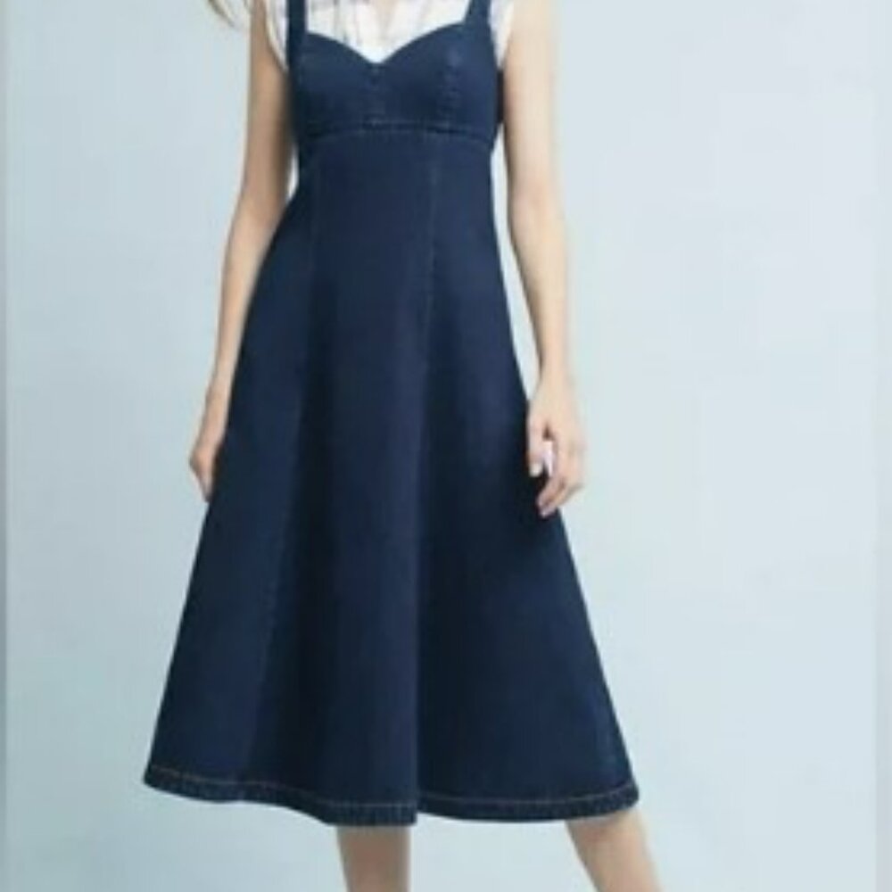 Swetheart Denim Anthro Dress